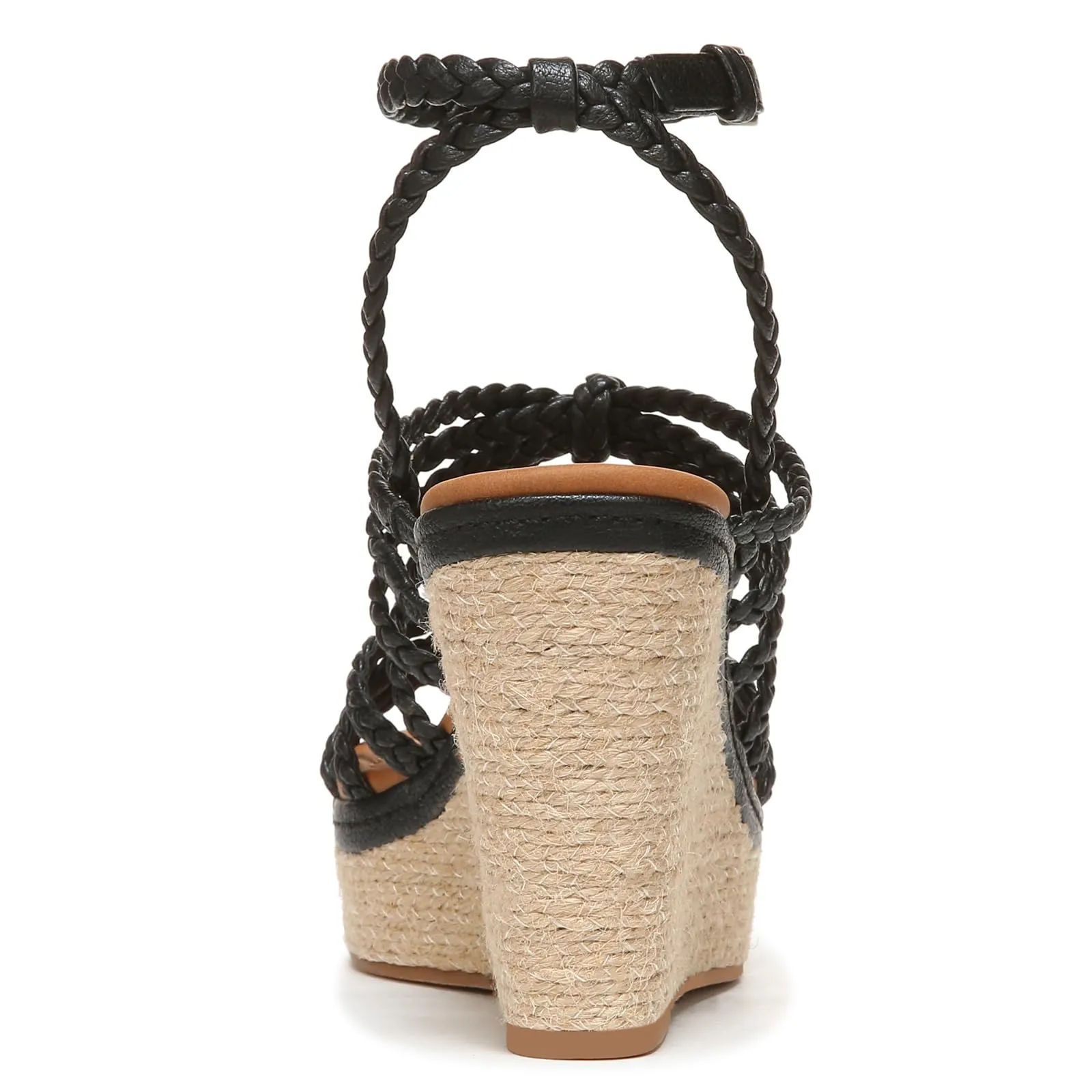 ZODIAC Womens Shana Espadrille Strappy Wedge Black 11 M