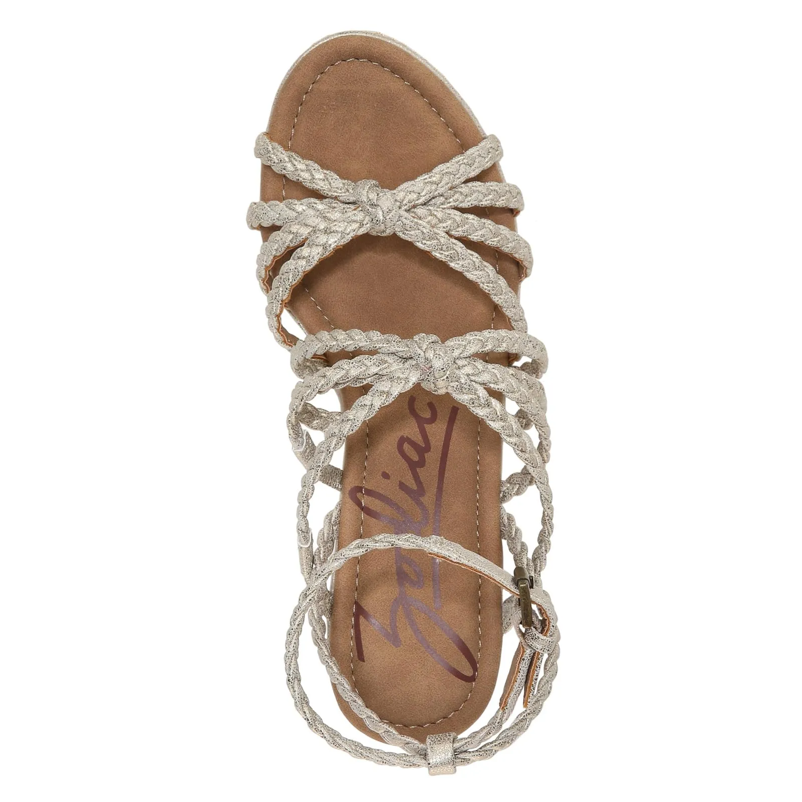 ZODIAC Womens Shana Espadrille Strappy Wedge Gold 11 M