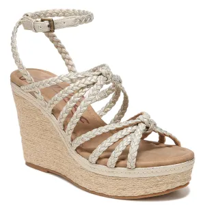 ZODIAC Womens Shana Espadrille Strappy Wedge Gold 11 M